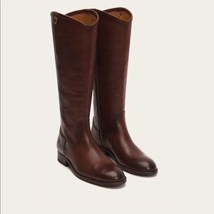 Melissa Button 2 Wide Calf Redwood / 9